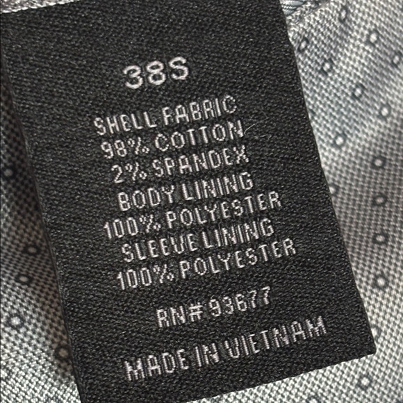 J. Ferrar Men Mauve Pink Blazer Slim Sz 38 Cotton Blend Lined Stretch - Picture 3 of 9